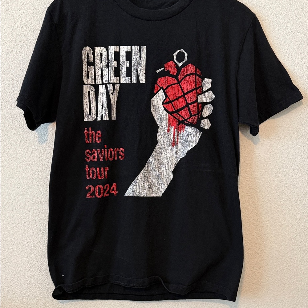 Green Day Black Tour T-Shirt - The Saviors Tour 2024
